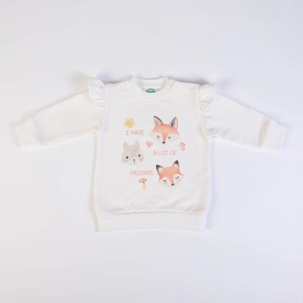 Ensemble jogging 2 pièces (sweat-shirt à ouverture épaule + pantalon côtelé) - AW 25-26 FS Baby